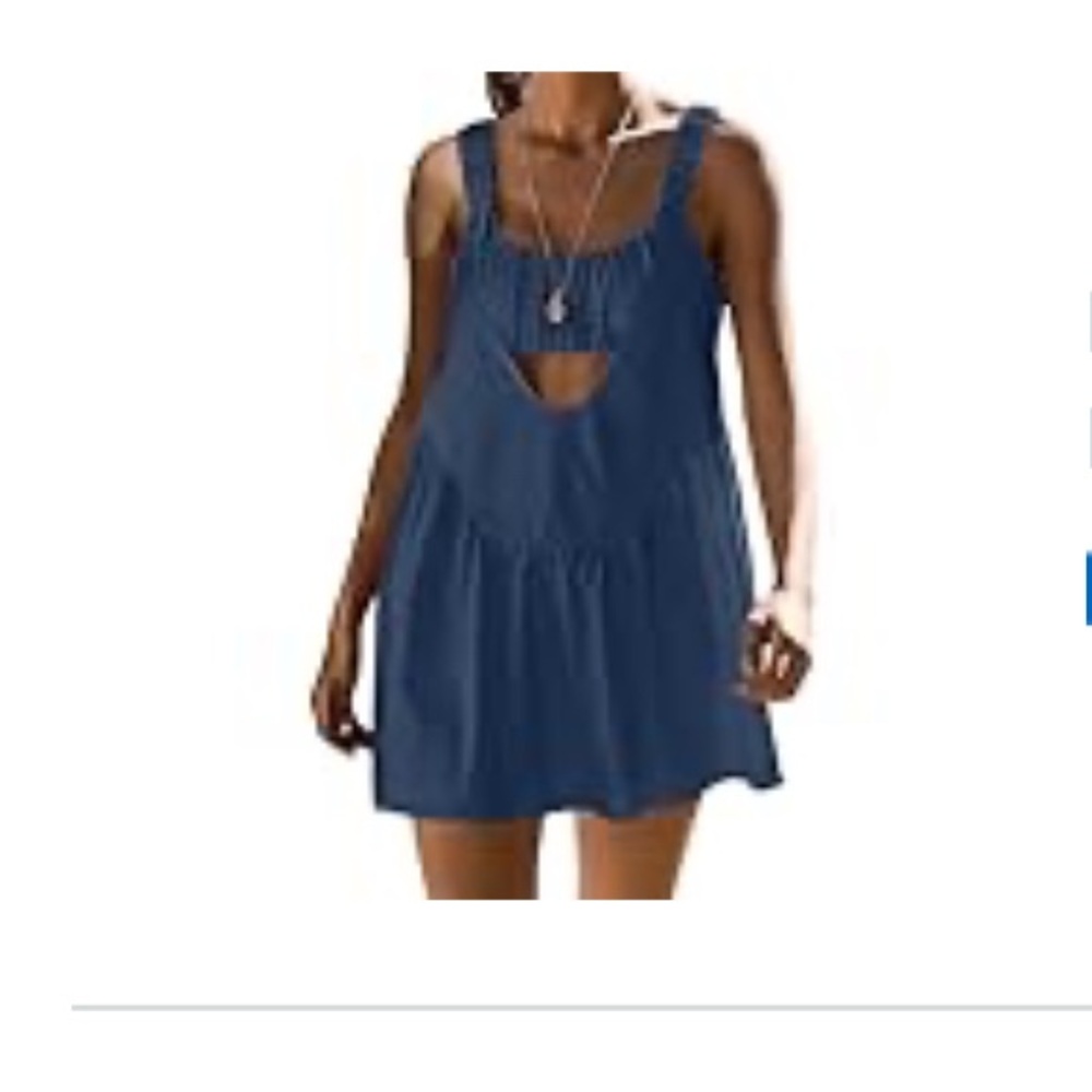 Amazon Women's Blue Backless Dress